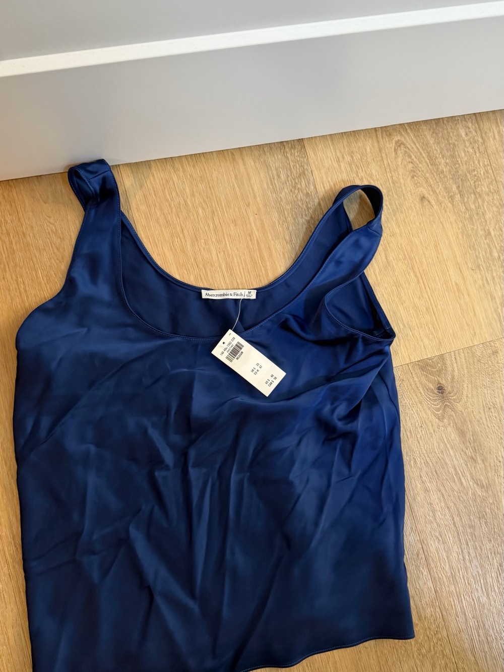 Abercrombie & Fitch Midnight Blue Satin Camisole